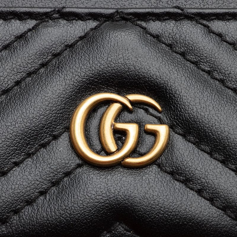 Gucci Matelasse Leather GG Marmont Card Case - Logoexplore - Image 6