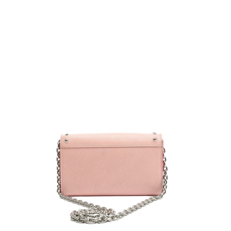 LOUIS VUITTON Epi Leather Twist Studded Wallet on Chain PM Pink - Logoexplore - Image 4