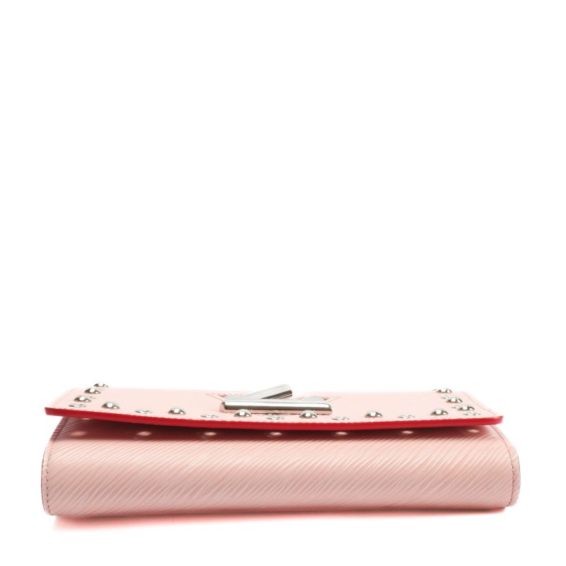 LOUIS VUITTON Epi Leather Twist Studded Wallet on Chain PM Pink - Logoexplore - Image 7
