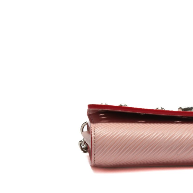 LOUIS VUITTON Epi Leather Twist Studded Wallet on Chain PM Pink - Logoexplore - Image 8