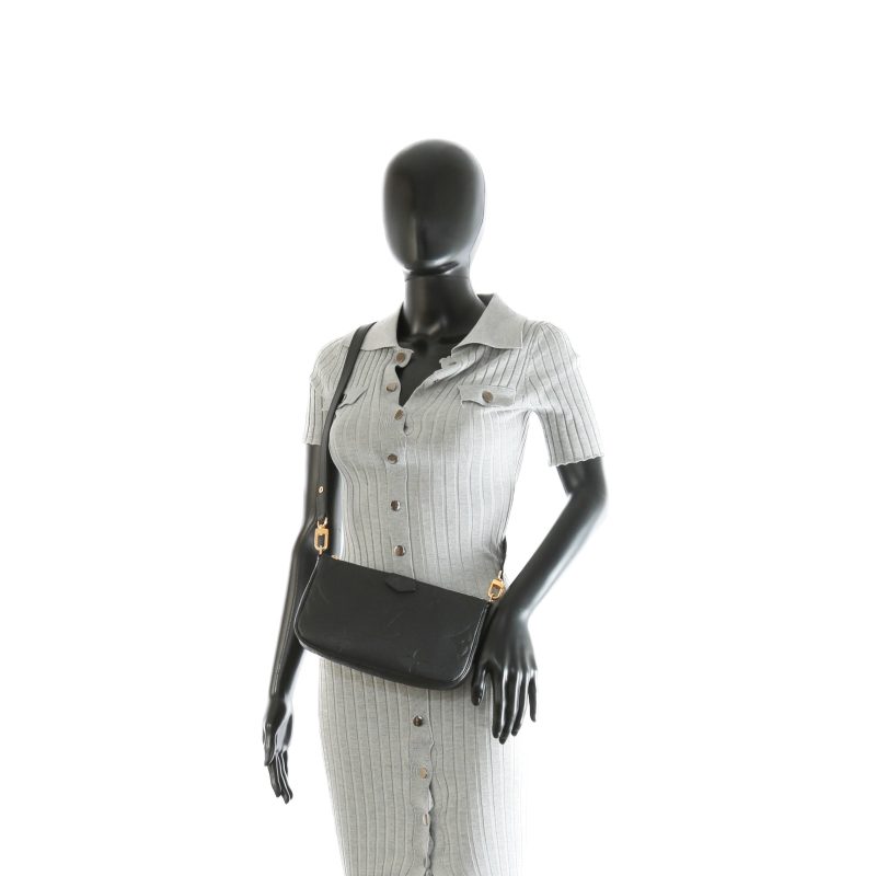LOUIS VUITTON Empreinte Monogram Multi Pochette Black - Logoexplore - Image 2