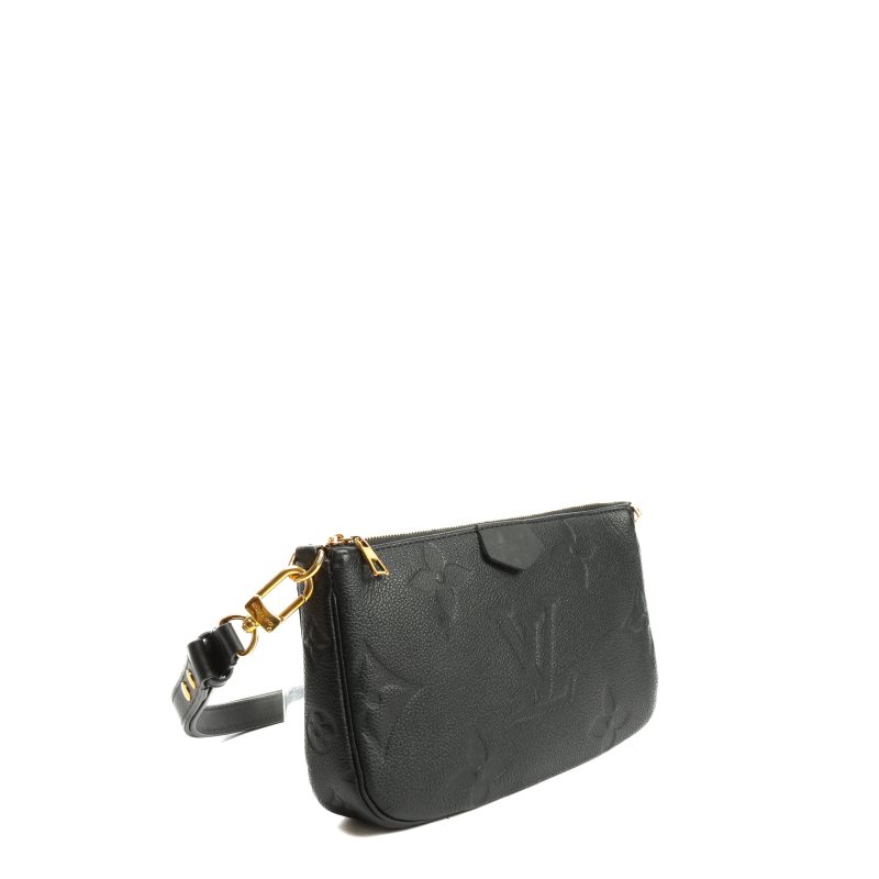 LOUIS VUITTON Empreinte Monogram Multi Pochette Black - Logoexplore - Image 3