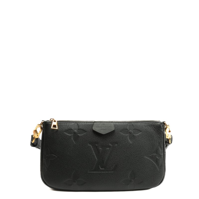 LOUIS VUITTON Empreinte Monogram Multi Pochette Black - Logoexplore