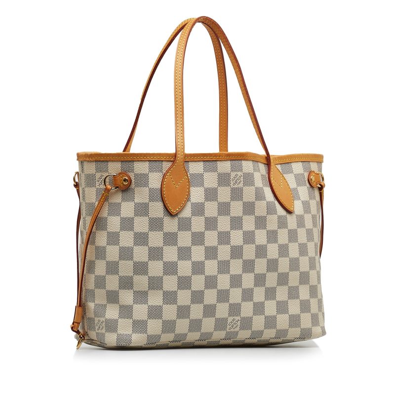 LOUIS VUITTON Damier Azur Neverfull PM Tote Bag - Logoexplore - Image 2
