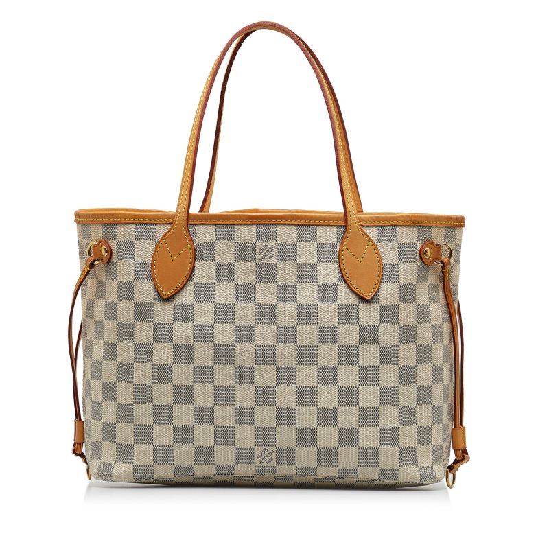 LOUIS VUITTON Damier Azur Neverfull PM Tote Bag - Logoexplore - Image 3