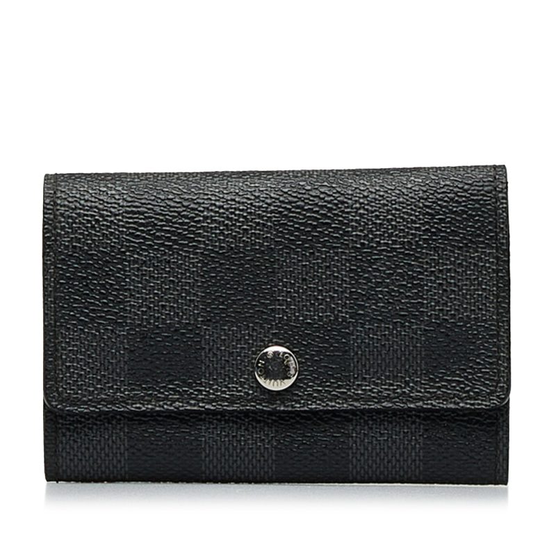LOUIS VUITTON Damier Graphite 6 Key Holder - Logoexplore