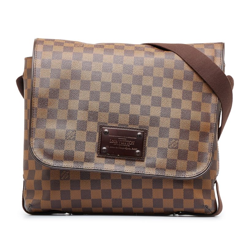 LOUIS VUITTON Damier Ebene Brooklyn MM Crossbody Bag - Logoexplore