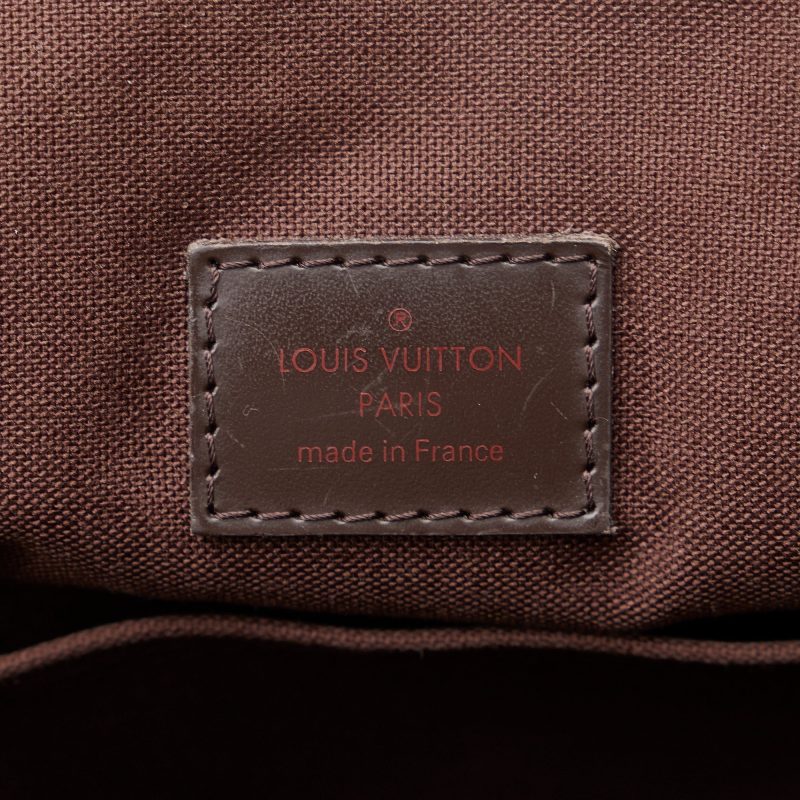 LOUIS VUITTON Damier Ebene Brooklyn MM Crossbody Bag - Logoexplore - Image 7