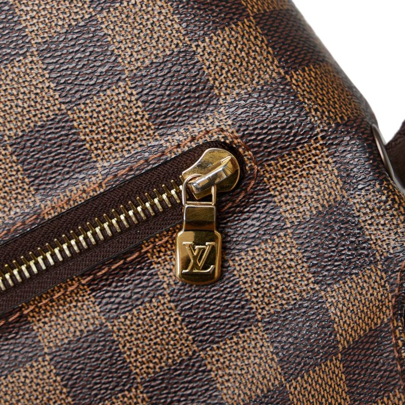 LOUIS VUITTON Damier Ebene Brooklyn MM Crossbody Bag - Logoexplore - Image 9