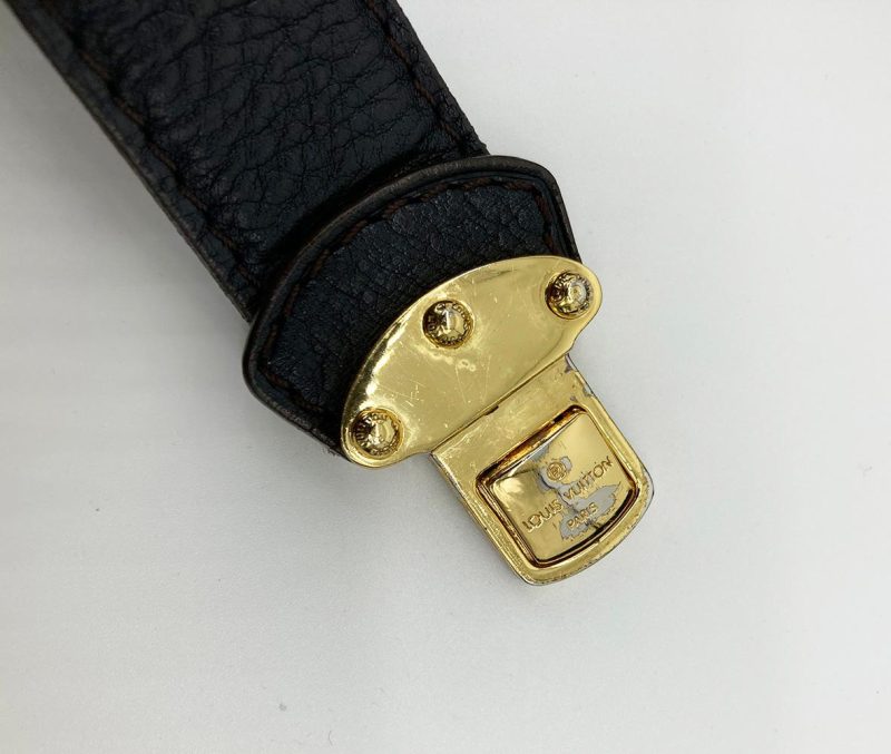 LOUIS VUITTON Black Mahina GM Shoulder Bag - Logoexplore - Image 9