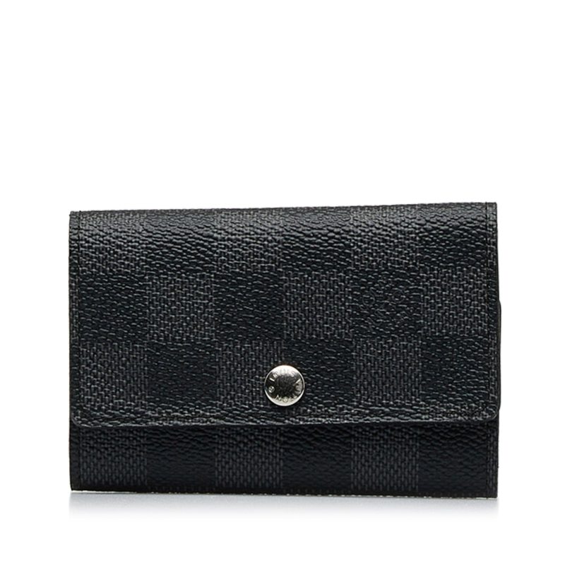 LOUIS VUITTON Damier Graphite 6 Key Holder - Logoexplore