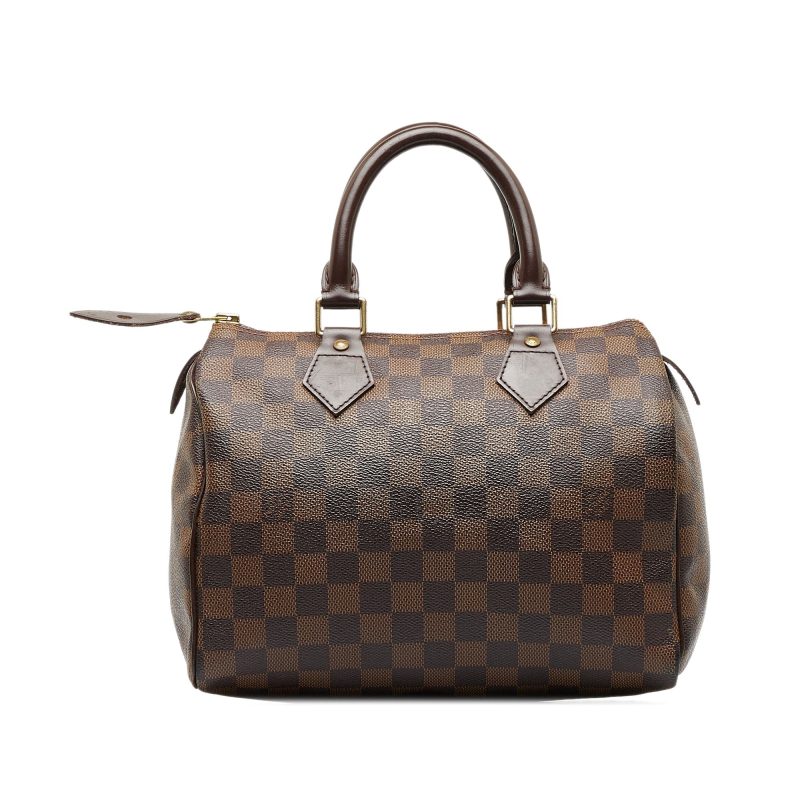 LOUIS VUITTON Damier Ebene Speedy 25 Boston Bag - Logoexplore - Image 3