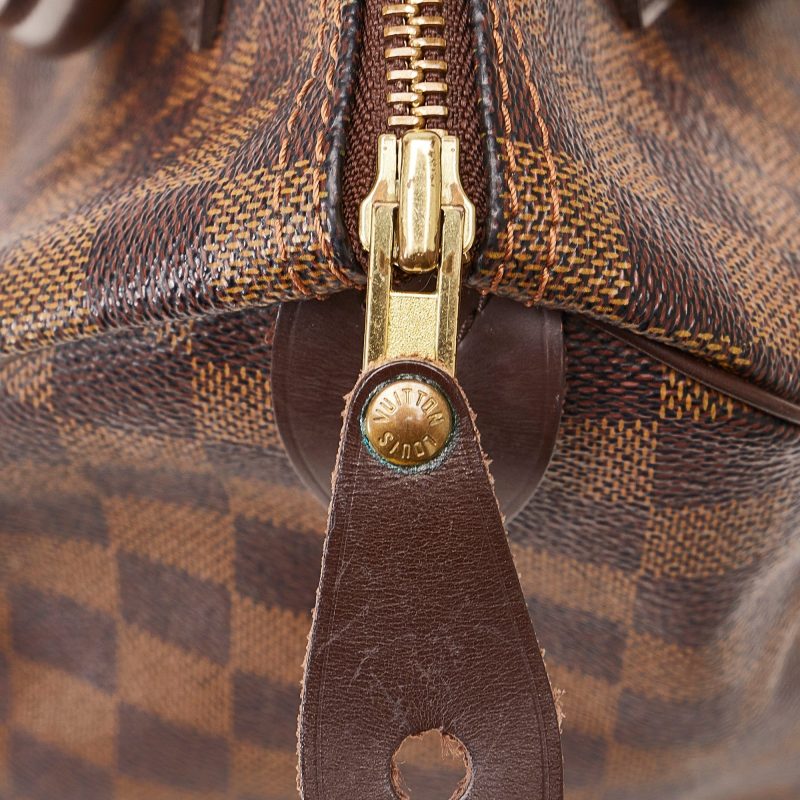 LOUIS VUITTON Damier Ebene Speedy 25 Boston Bag - Logoexplore - Image 9