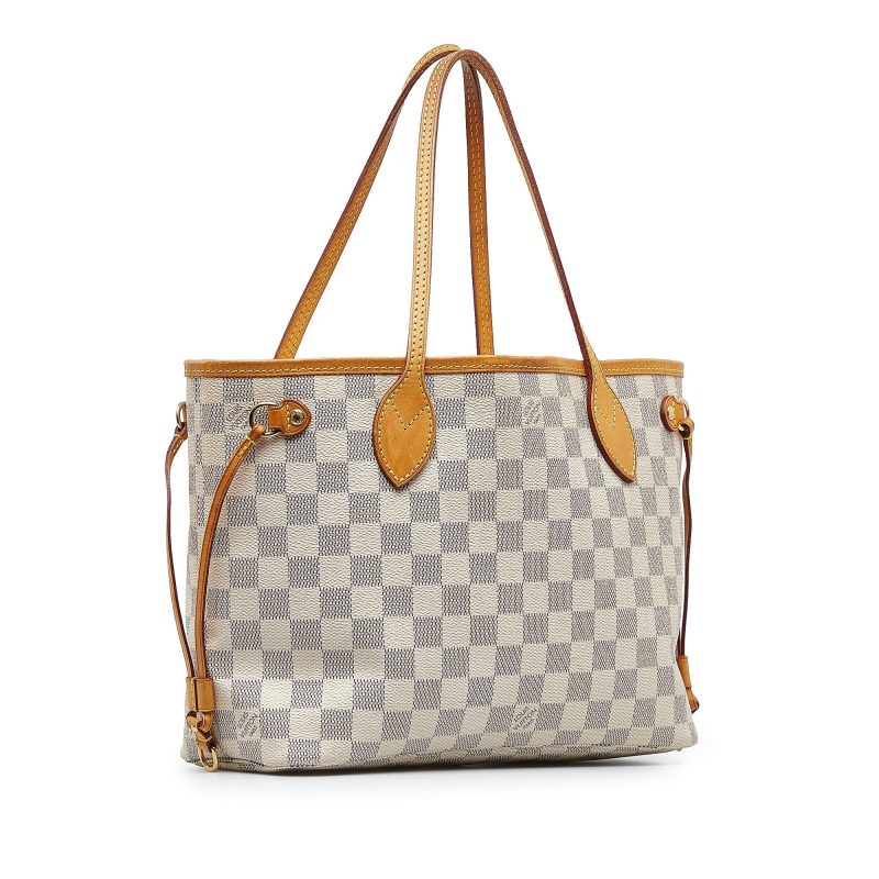 LOUIS VUITTON Damier Azur Neverfull PM Tote Bag - Logoexplore - Image 2