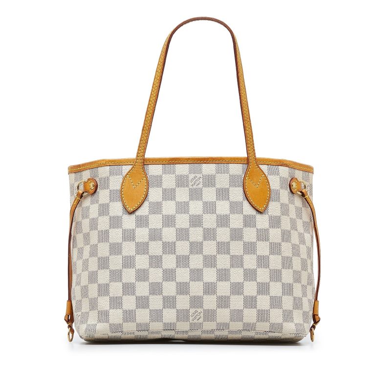 LOUIS VUITTON Damier Azur Neverfull PM Tote Bag - Logoexplore - Image 3