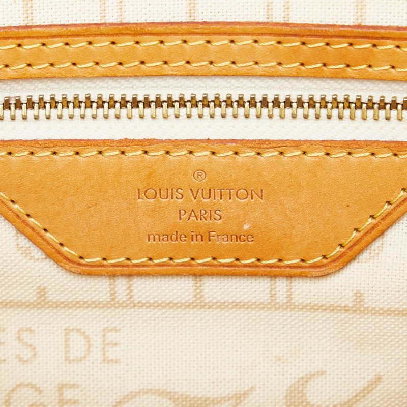 LOUIS VUITTON Damier Azur Neverfull PM Tote Bag - Logoexplore - Image 6