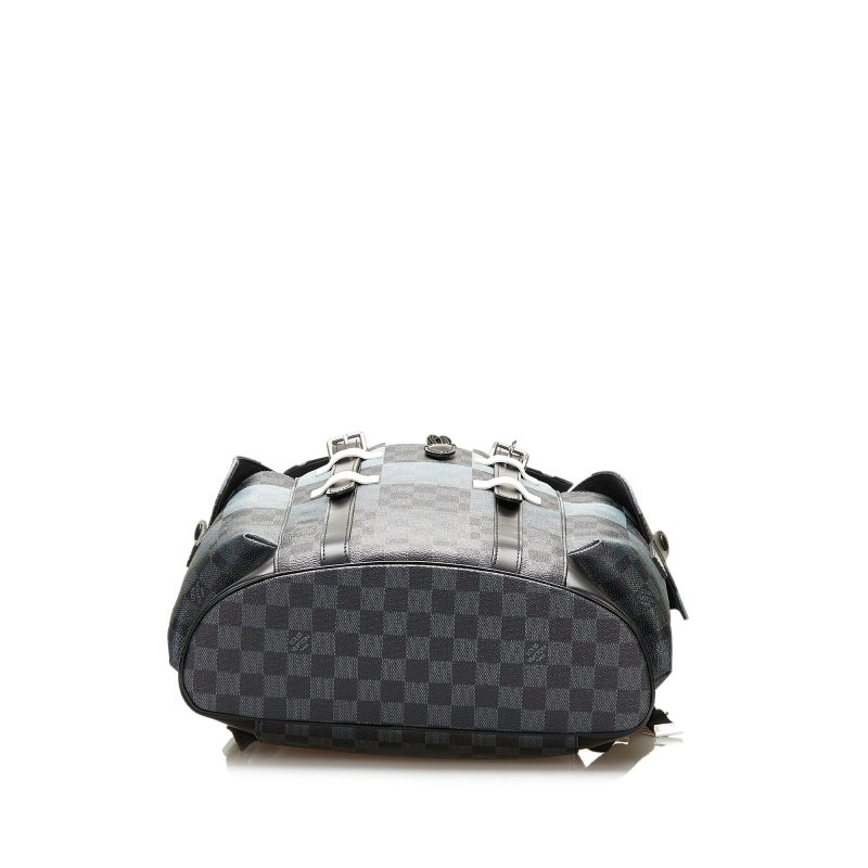 Louis Vuitton Christopher Backpack Giant Damier Graphite Canvas - Logoexplore - Image 4
