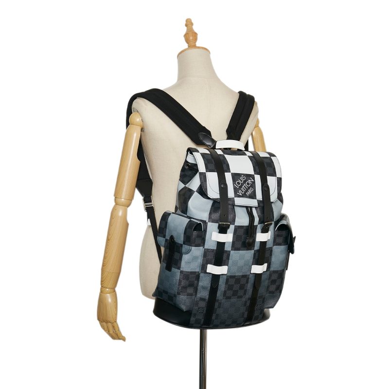 Louis Vuitton Christopher Backpack Giant Damier Graphite Canvas - Logoexplore - Image 8