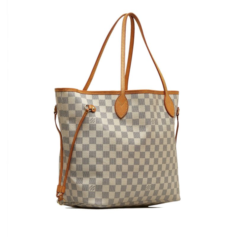 LOUIS VUITTON Damier Azur Neverfull MM Tote Bag - Logoexplore - Image 2