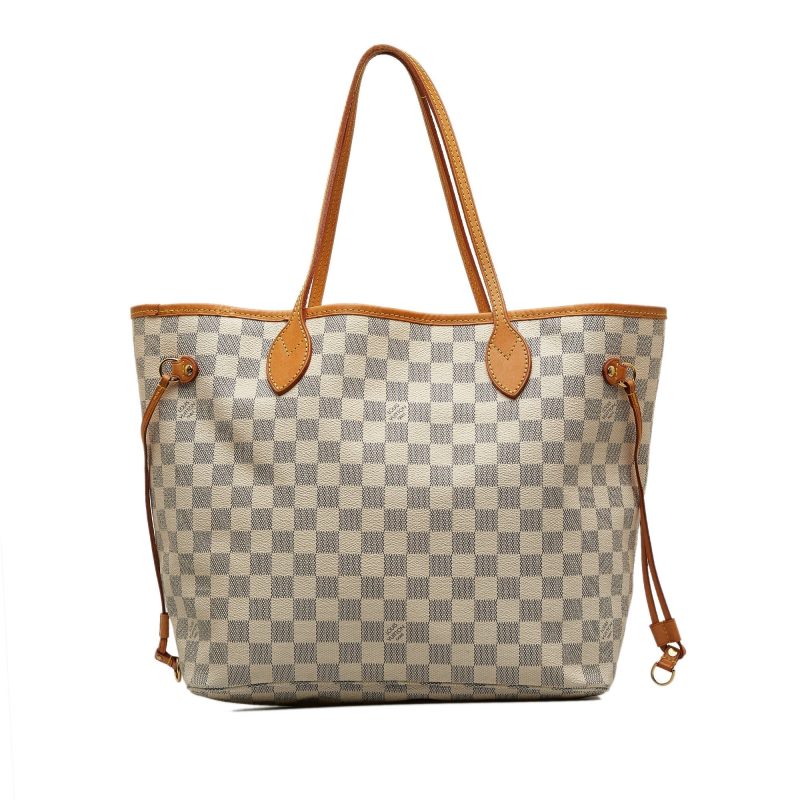 LOUIS VUITTON Damier Azur Neverfull MM Tote Bag - Logoexplore - Image 3