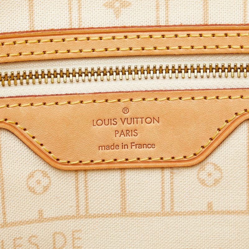 LOUIS VUITTON Damier Azur Neverfull MM Tote Bag - Logoexplore - Image 7