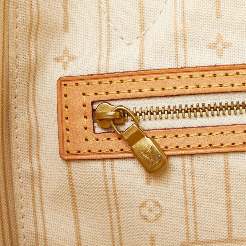 LOUIS VUITTON Damier Azur Neverfull MM Tote Bag - Logoexplore - Image 9