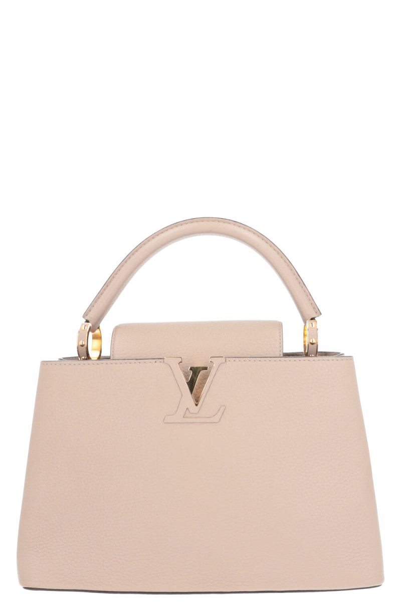 LOUIS VUITTON Capucines MM Bag Galet - Logoexplore