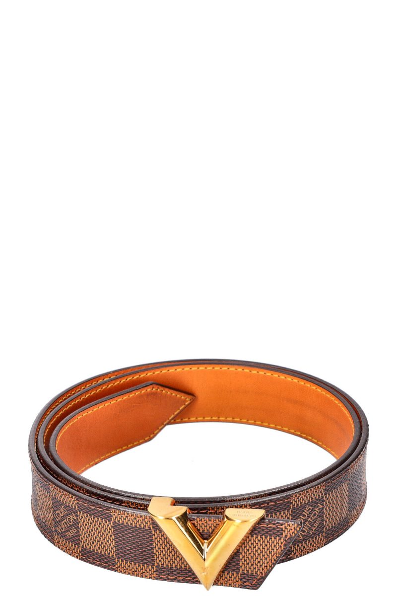 LOUIS VUITTON Essential V Belt 30 Damier Ebene - Logoexplore