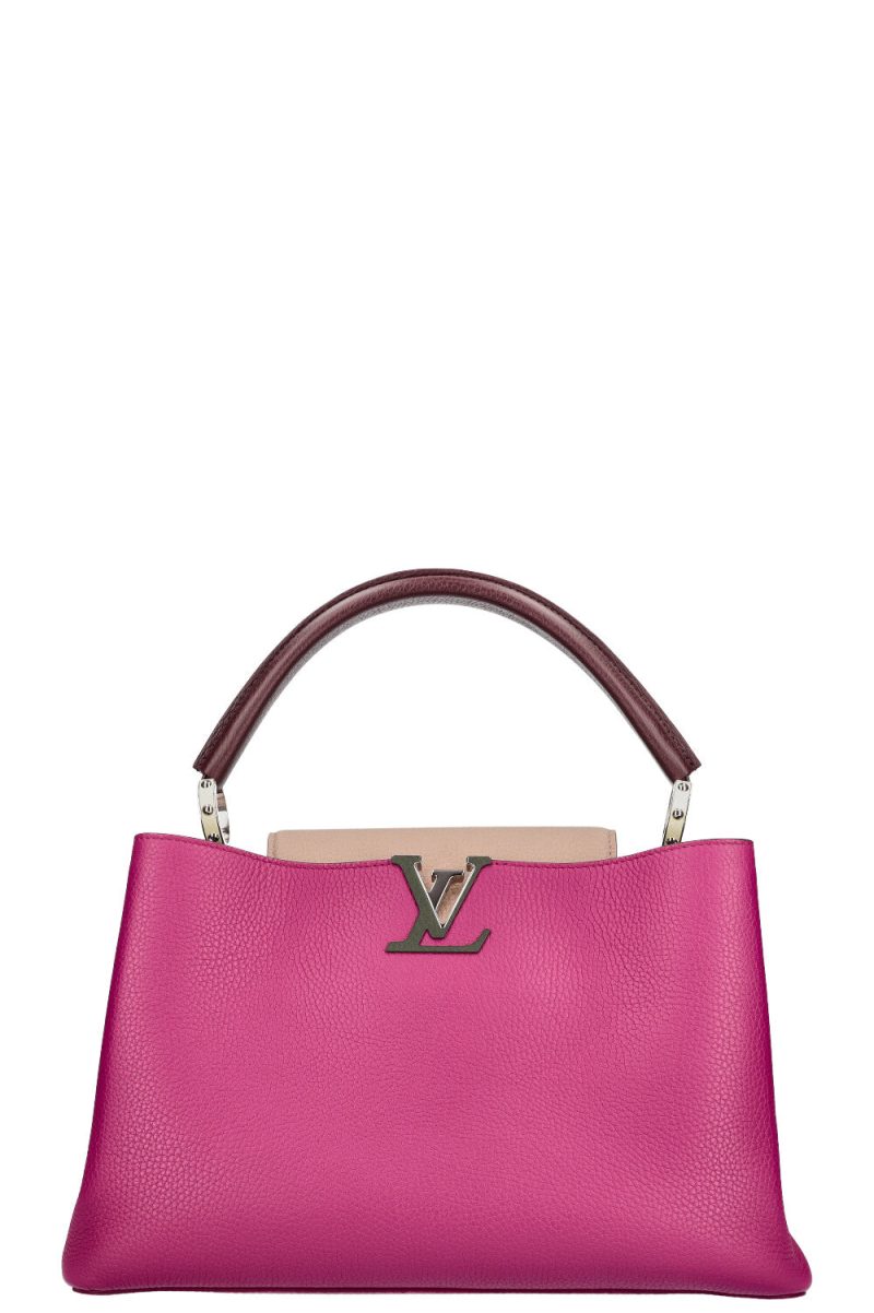 LOUIS VUITTON Capucines MM Tricolor Pink - Logoexplore