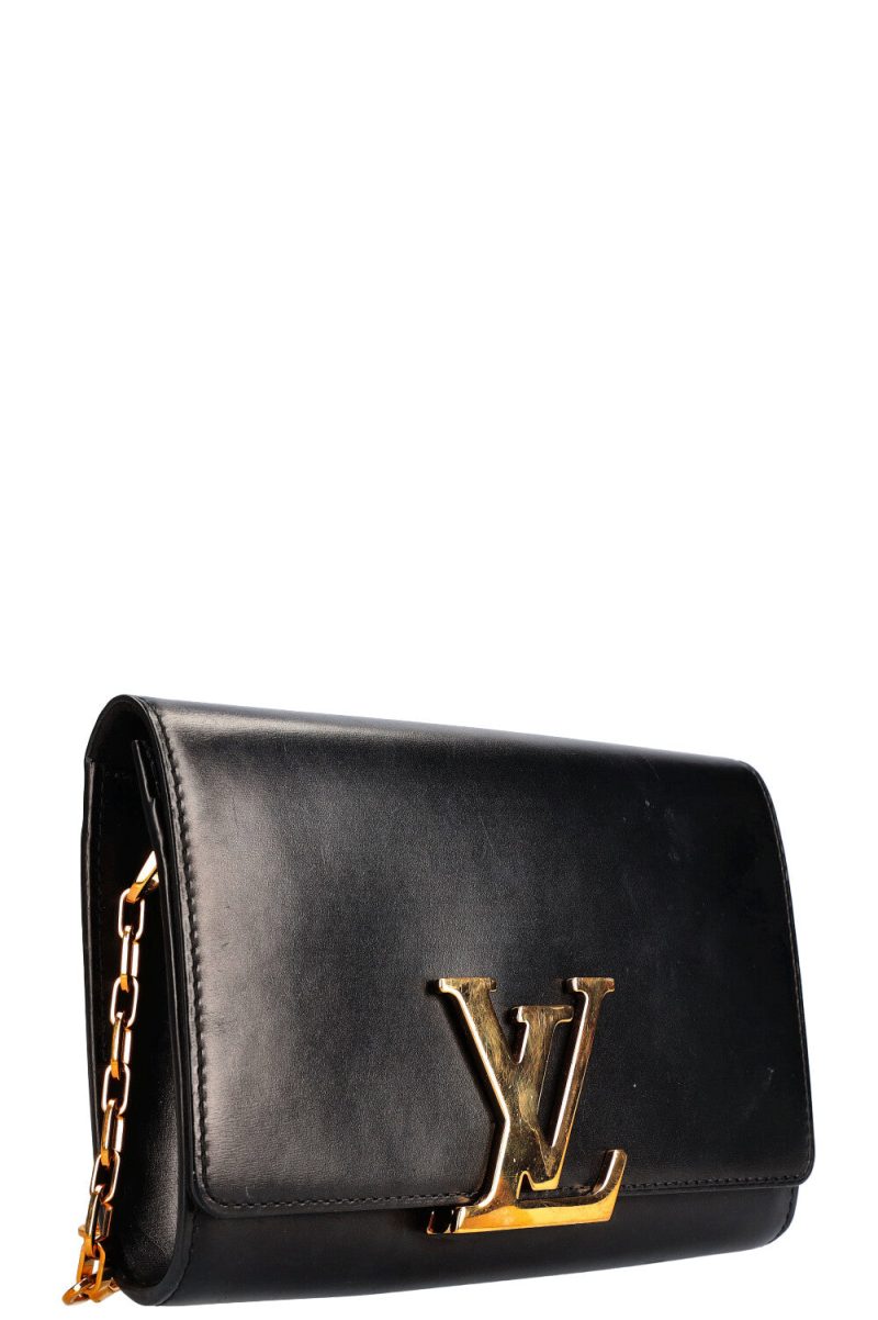 LOUIS VUITTON Chain Louise Bag GM Black - Logoexplore - Image 4
