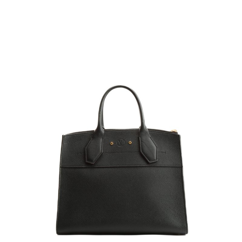 LOUIS VUITTON City Steamer MM - Leather Black - Logoexplore
