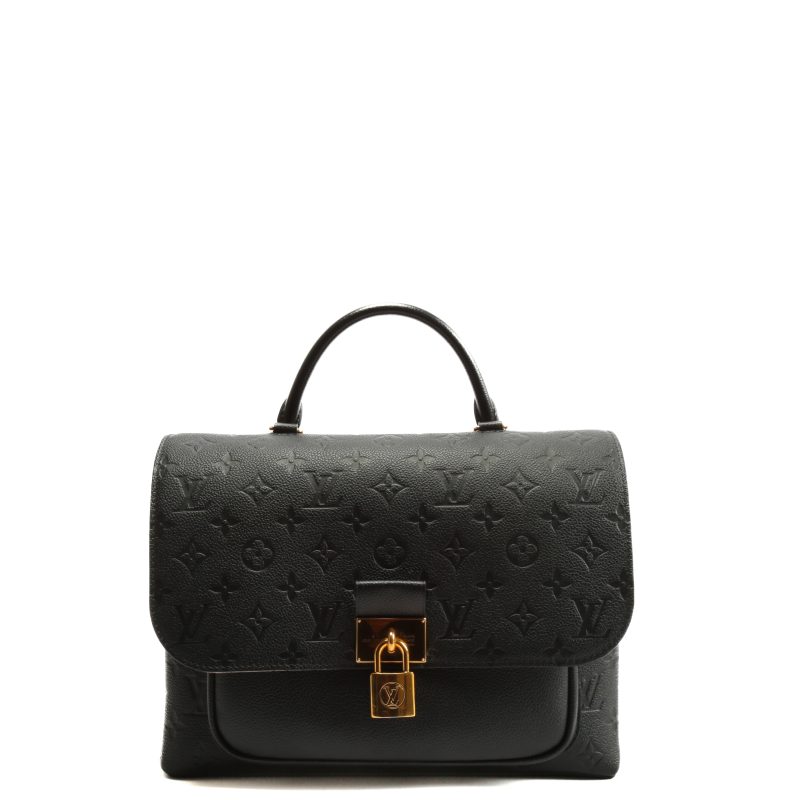 LOUIS VUITTON Empreinte Marignan Monogram Top Handle Black Bag (2019) w/Strap - Logoexplore