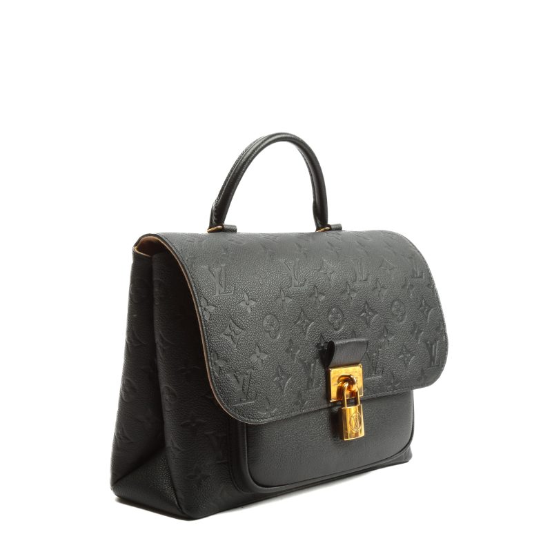 LOUIS VUITTON Empreinte Marignan Monogram Top Handle Black Bag (2019) w/Strap - Logoexplore - Image 3