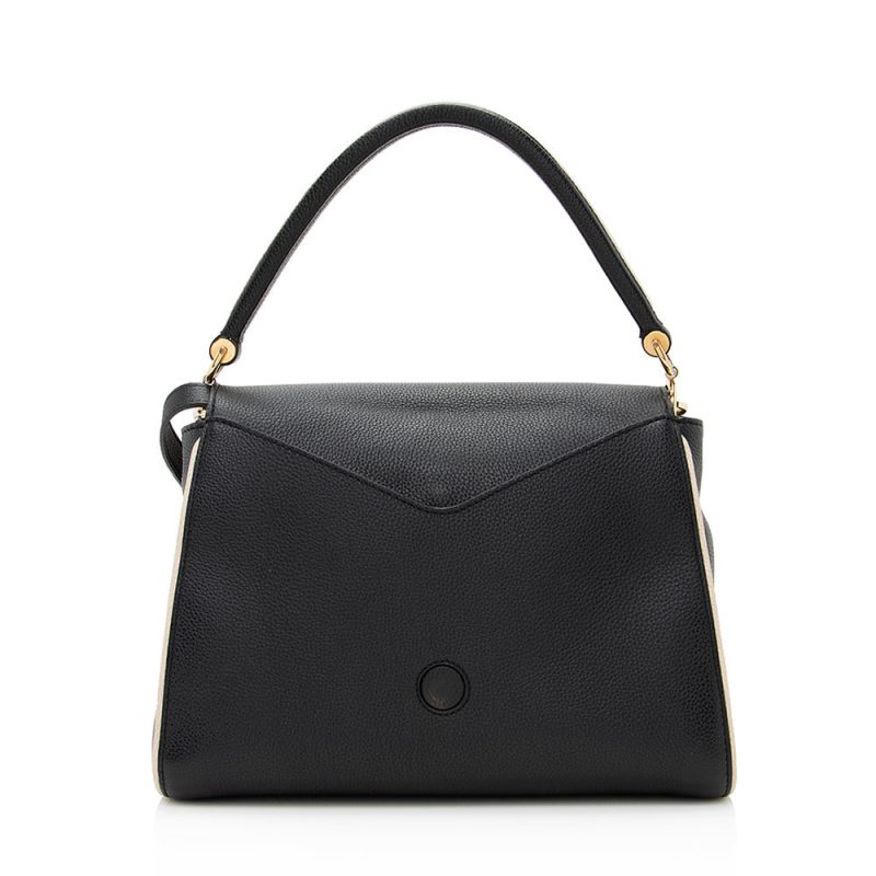 Louis Vuitton Calf Leather Monogram Canvas Double V Satchel (20589) - Logoexplore - Image 3