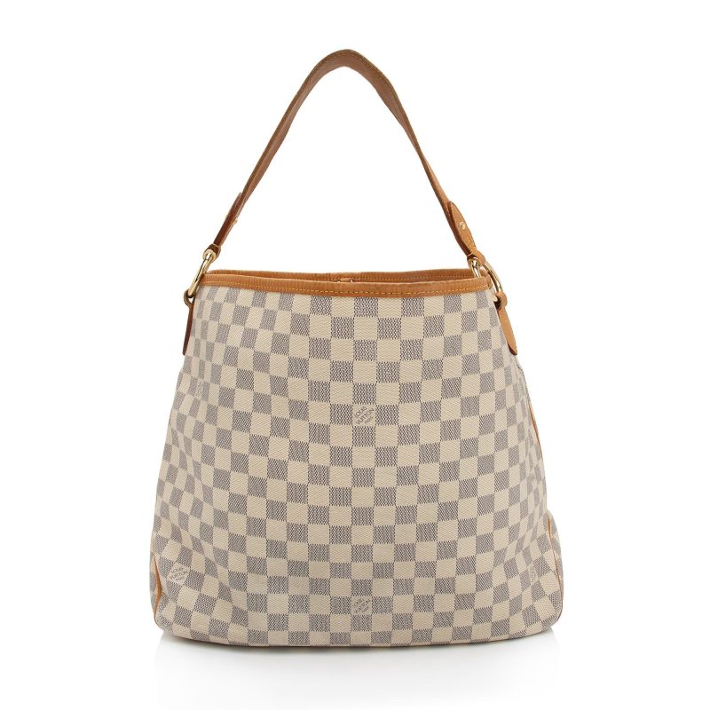 Louis Vuitton Damier Azur Delightful MM Shoulder Bag (HQhgXp) - Logoexplore - Image 3