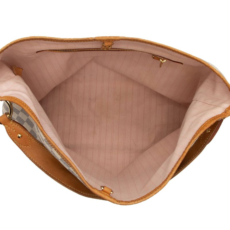 Louis Vuitton Damier Azur Delightful MM Shoulder Bag (HQhgXp) - Logoexplore - Image 7