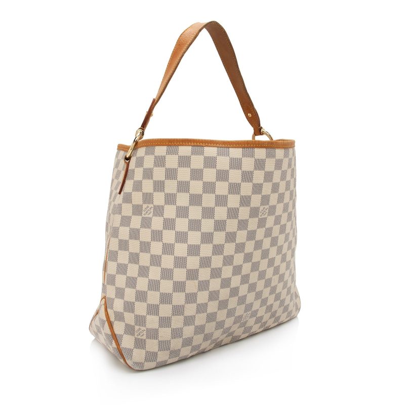 Louis Vuitton Damier Azur Delightful MM Shoulder Bag (HQhgXp) - Logoexplore - Image 2