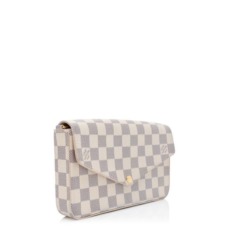 Louis Vuitton Damier Azur Felicie Pochette (PbG3In) - Logoexplore - Image 2