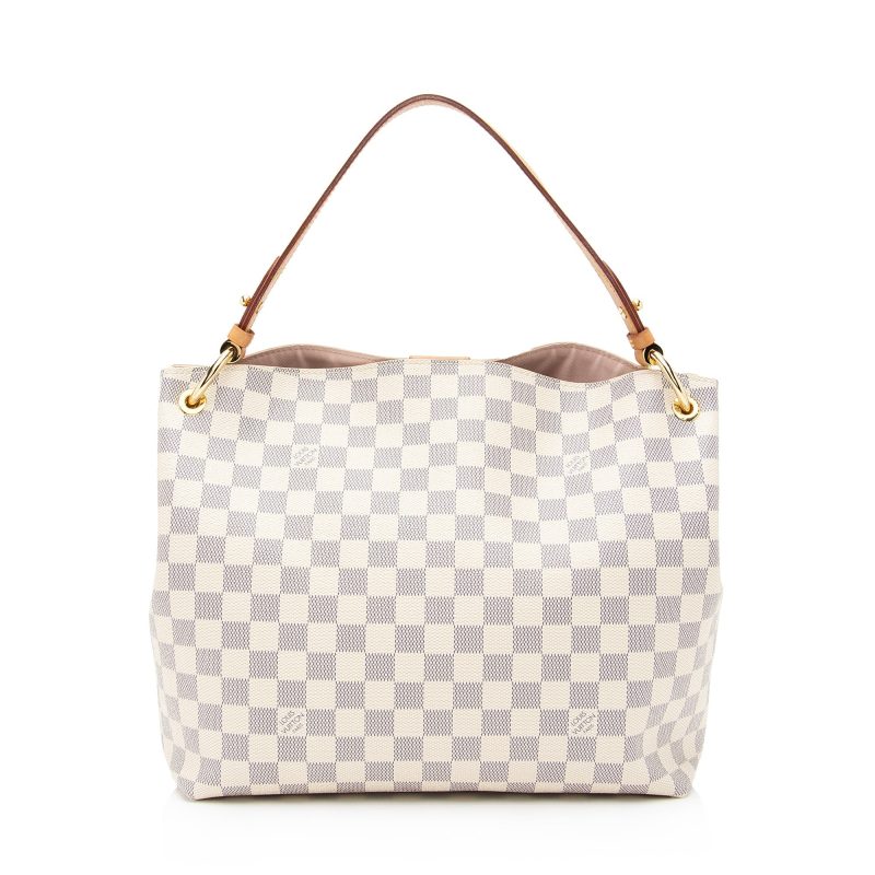 Louis Vuitton Damier Azur Graceful PM Hobo (ASTeO8) - Logoexplore - Image 3
