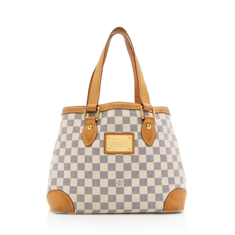 Louis Vuitton Damier Azur Hampstead PM Tote (18404) - Logoexplore