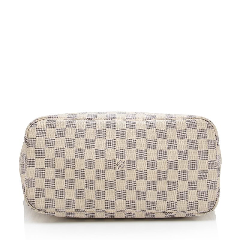 Louis Vuitton Damier Azur Neverfull MM Tote (UaNXaa) - Logoexplore - Image 4