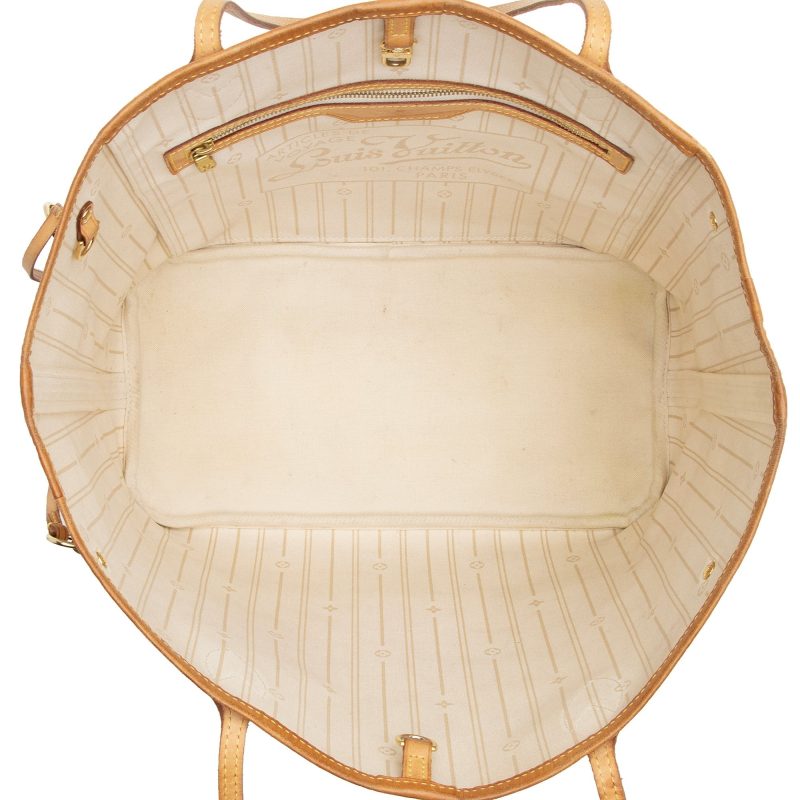 Louis Vuitton Damier Azur Neverfull MM Tote (UaNXaa) - Logoexplore - Image 7