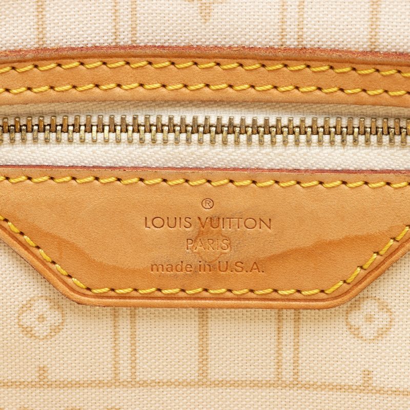 Louis Vuitton Damier Azur Neverfull MM Tote (UaNXaa) - Logoexplore - Image 8