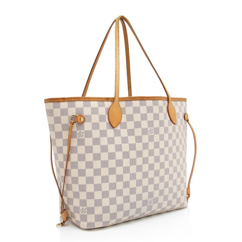 Louis Vuitton Damier Azur Neverfull MM Tote (UaNXaa) - Logoexplore - Image 2