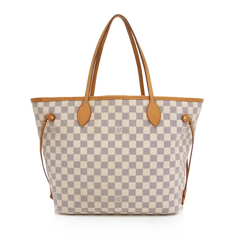 Louis Vuitton Damier Azur Neverfull MM Tote (76IDSl) - Logoexplore - Image 3