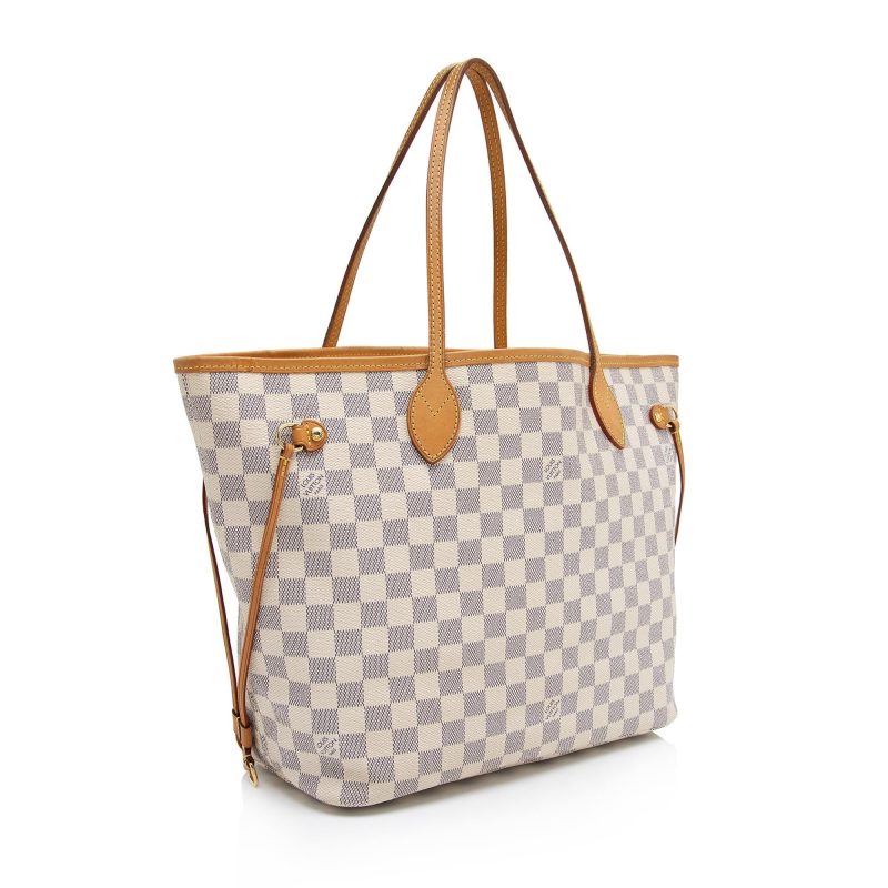 Louis Vuitton Damier Azur Neverfull MM Tote (76IDSl) - Logoexplore - Image 2