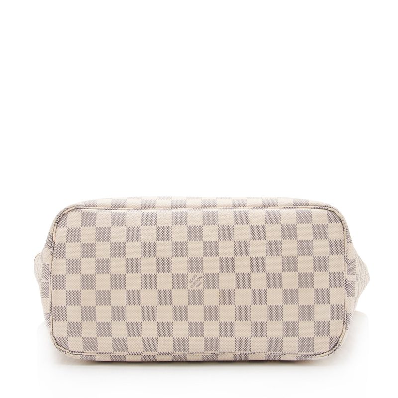 Louis Vuitton Damier Azur Neverfull MM Tote (uaROfL) - Logoexplore - Image 4