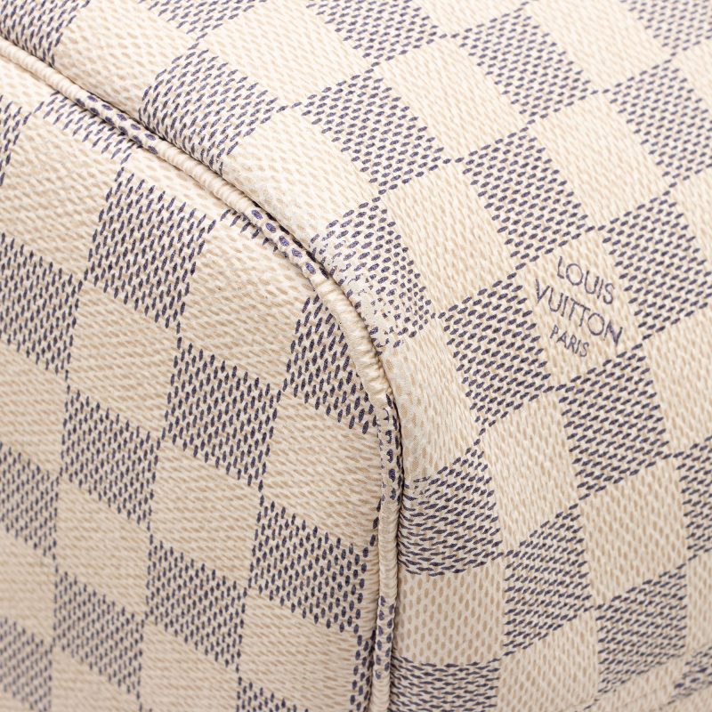 Louis Vuitton Damier Azur Neverfull MM Tote (uaROfL) - Logoexplore - Image 8