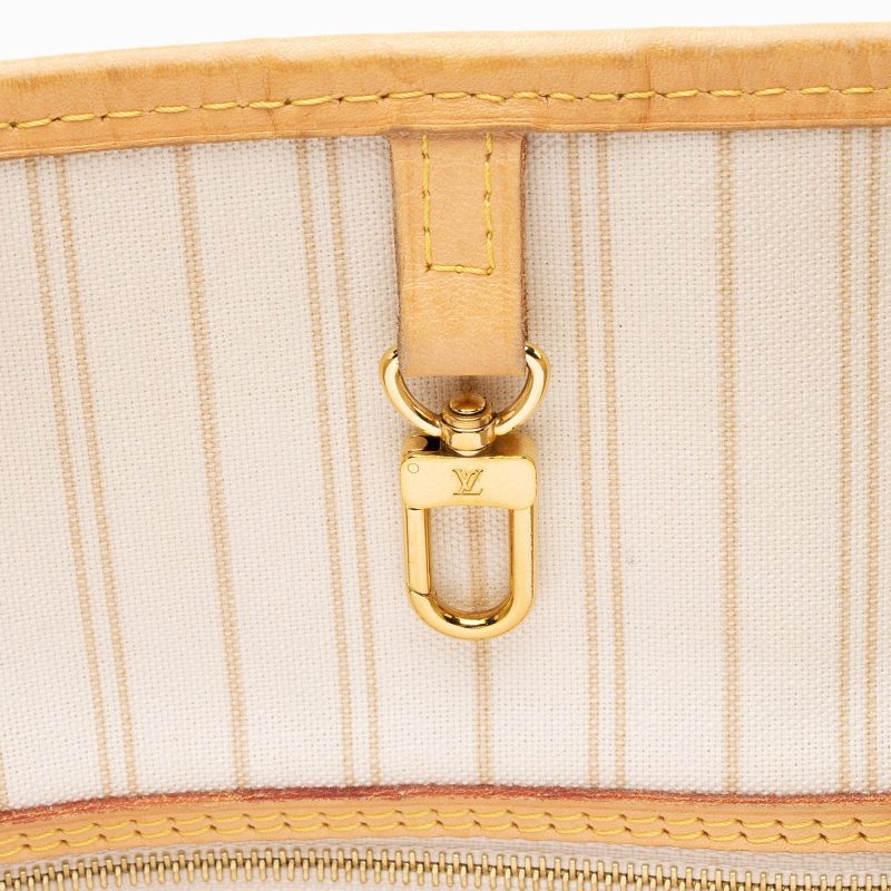 Louis Vuitton Damier Azur Neverfull MM Tote (uaROfL) - Logoexplore - Image 9