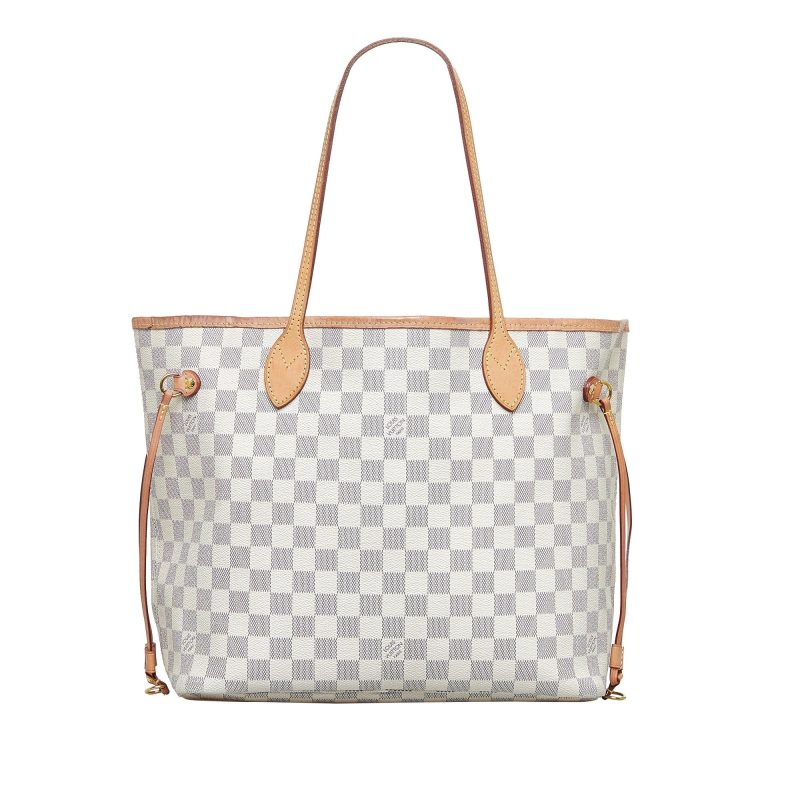 Louis Vuitton Damier Azur Neverfull MM (Kld8Wm) - Logoexplore - Image 3